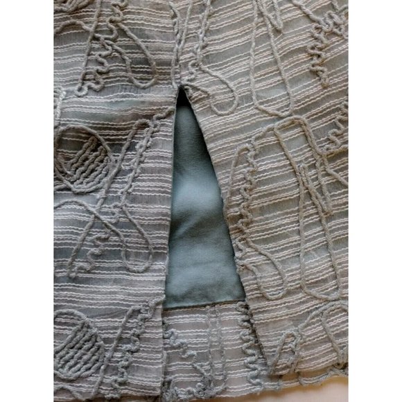 Just One Answer Skirt Womens XS Mini Front Side Slit Embroidered - Picture 5 of 16